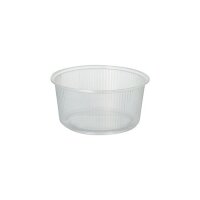 Verpackungsbecher 250 ml transparent inkl. Deckel Kombipack