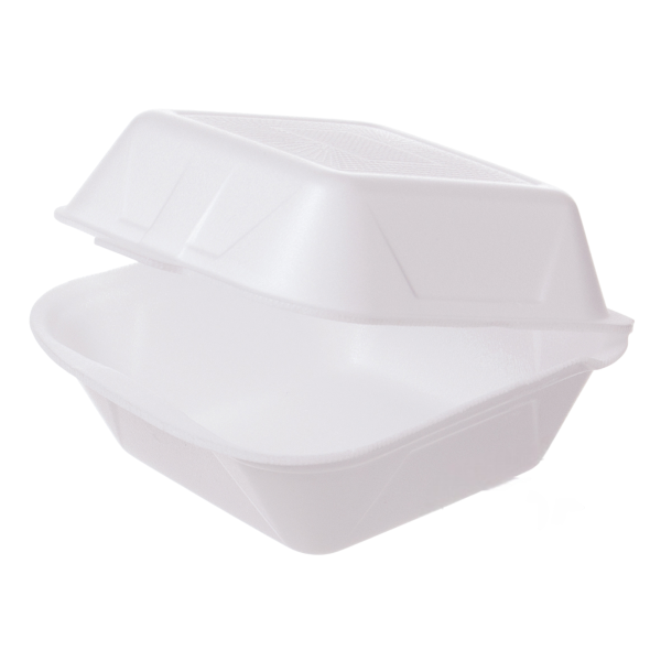 Kleine Hamburgerbox IP7 weiß 13,5 x 13,5 x 7 cm (1453)