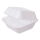 Kleine Hamburgerbox IP7 weiß 13,5 x 13,5 x 7 cm (1453) | VPE 500 (5 x 100)