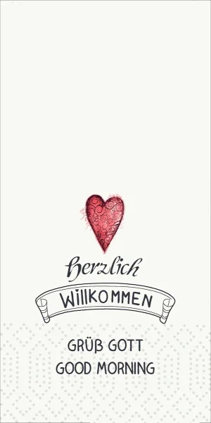 Zelltuchservietten 33 x 33 cm, 2-lagig, 1/8-Kopffalz, Motive (VPE 1200 St.)