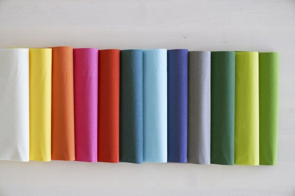 Zelltuchservietten 33 x 33 cm, 3-lagig, 1/8-Buchfalz, Uni (VPE 1250 St.)