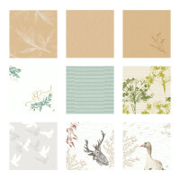 Bio-Dunisoft-Servietten 40 x 40 cm, 1/4-Falz, Motive (VPE...