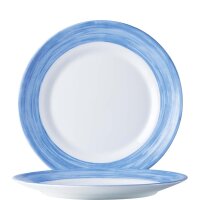 Brush Blue Teller flach 15,5cm  (VPE 6 St.)