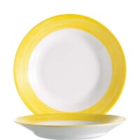Brush Yellow Teller tief 22,5cm  (VPE 6 St.)